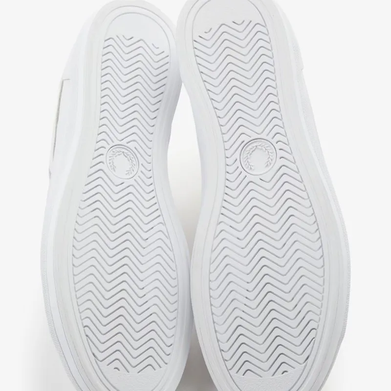 Fred Perry Baseline Leather - White-2