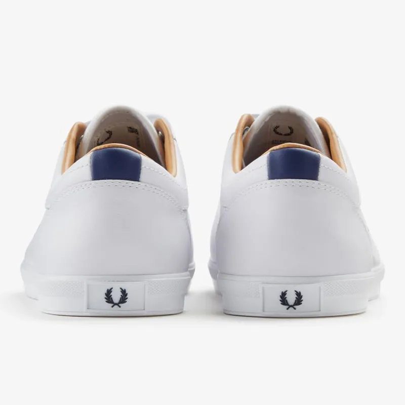 Fred Perry Baseline Leather - White-3