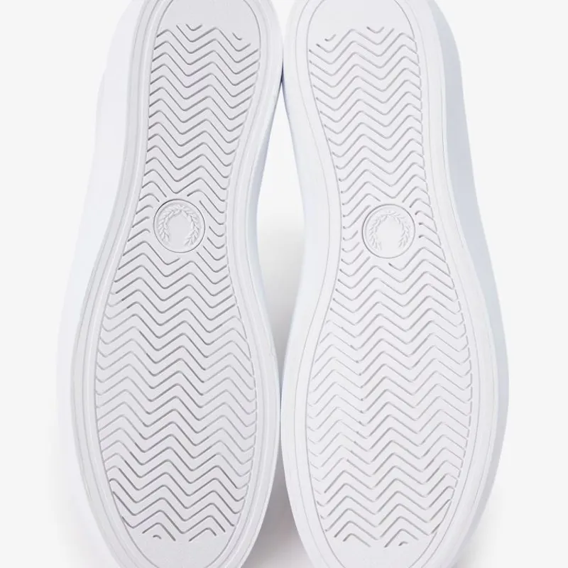 Fred Perry Baseline Leather - White-3