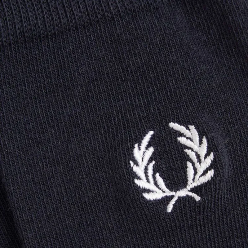 Fred Perry Classic Laurel Wreath Socks - Navy/Snow White-1