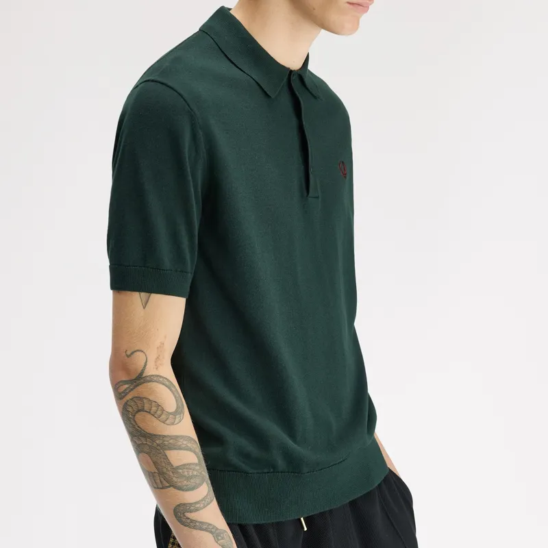 Fred Perry Cotton Knitted Polo Shirt - Grassroots-4
