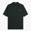 Fred Perry Cotton Knitted Shirt - Night Green
