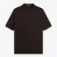 Fred Perry Cotton Knitted Shirt - Rich Brown