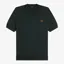 Fred Perry Cotton Knitted T-Shirt - Night Green