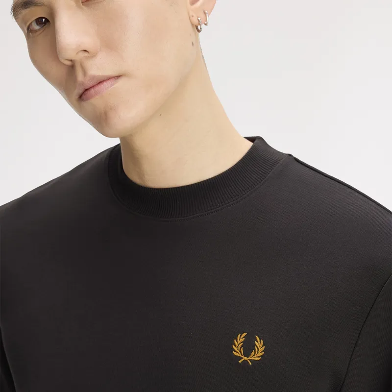 Fred Perry Crew Neck Sweatshirt - Anchor Grey/Golden-3