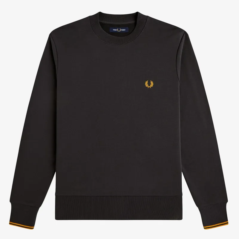 Fred Perry Crew Neck Sweatshirt - Anchor Grey/Golden