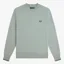Fred Perry Crew Neck Sweatshirt - Silver Blue/Dark Airforce/Dark Airforce