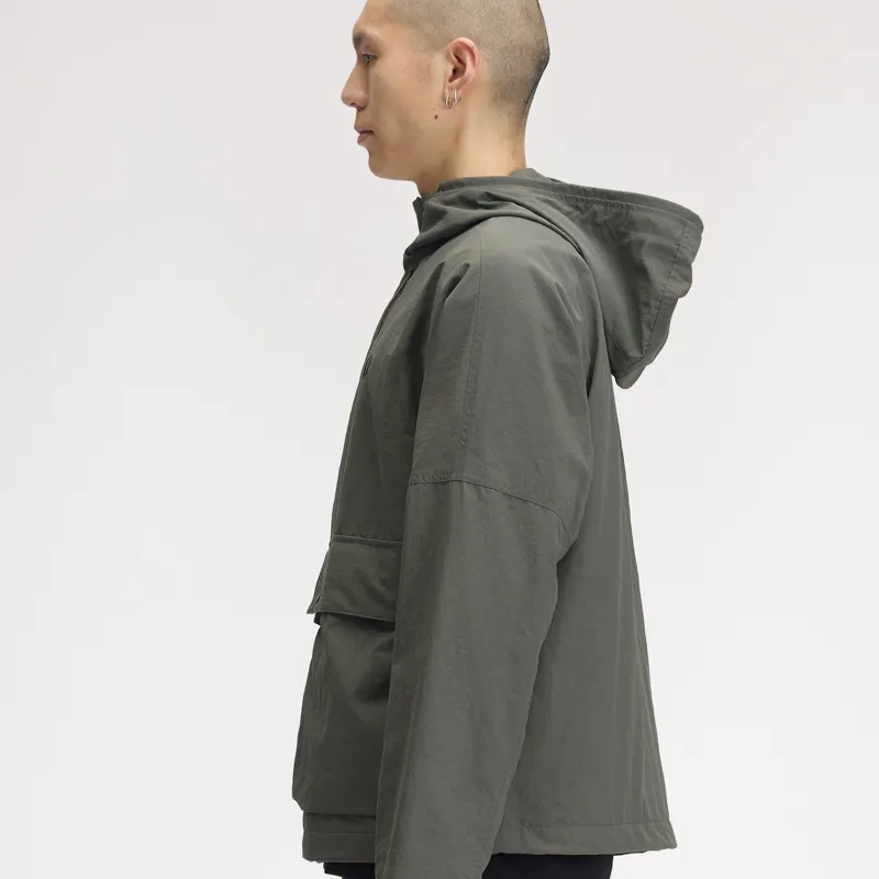 Fred Perry Cropped Ripstop Parka - Field Green-9