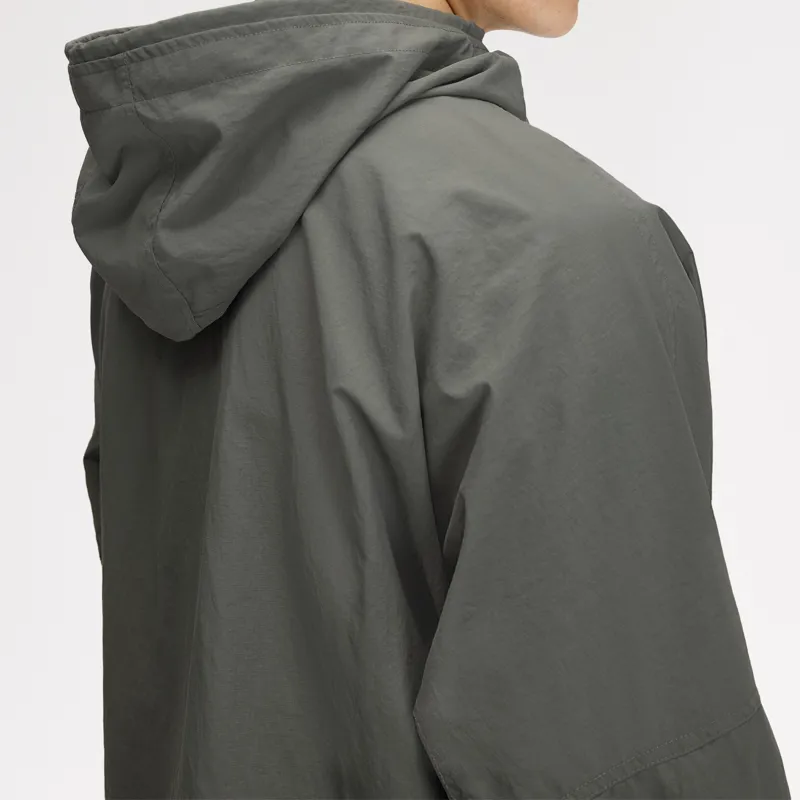 Fred Perry Cropped Ripstop Parka - Field Green-5