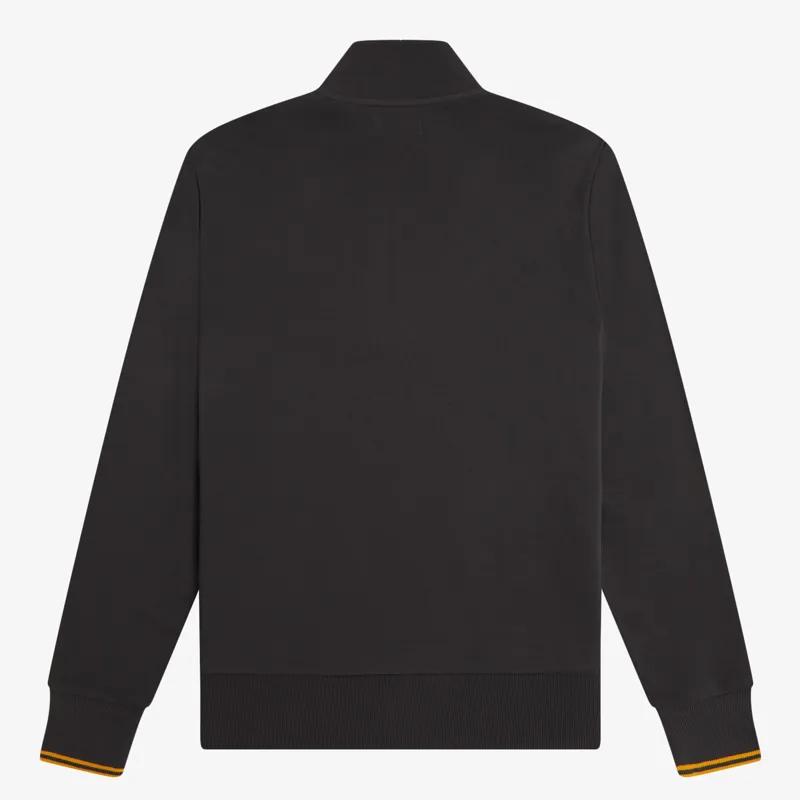 Fred Perry Half Zip Sweatshirt - Anchor Grey/Golden-1