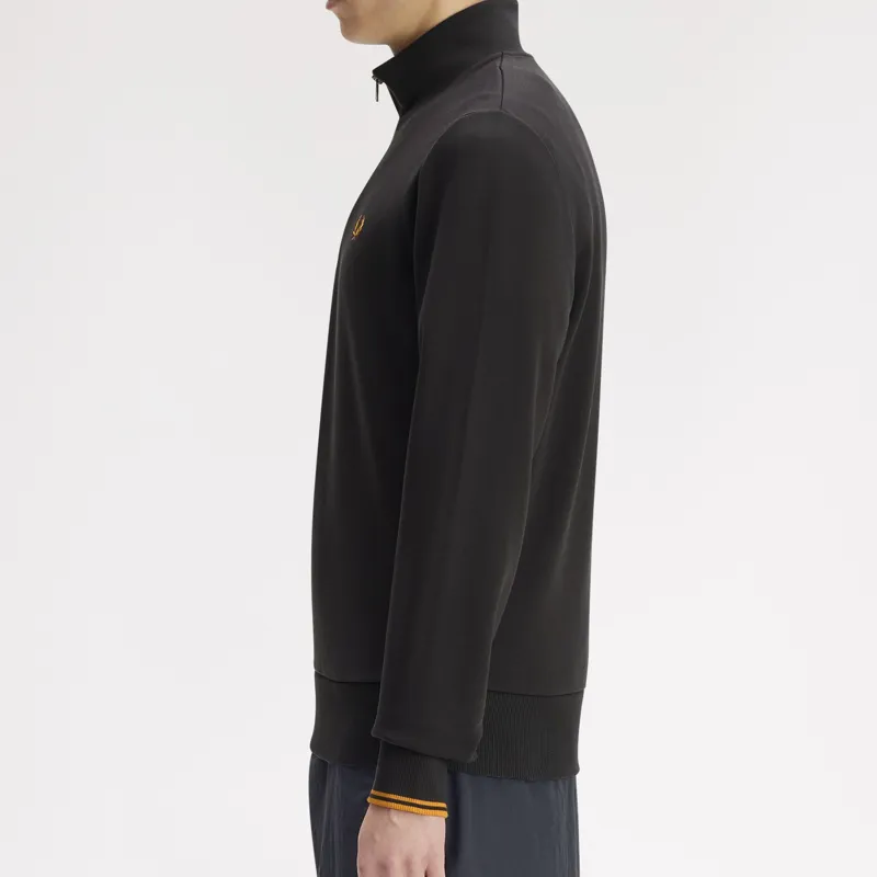 Fred Perry Half Zip Sweatshirt - Anchor Grey/Golden-5