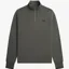 Fred Perry Half Zip Sweatshirt - Field Green
