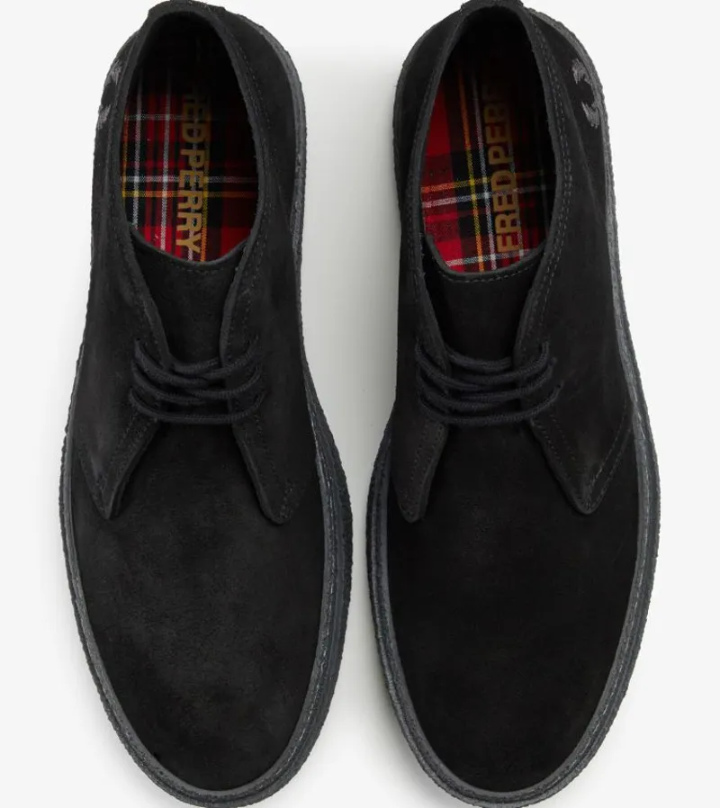 Fred Perry Hawley Suede - Black-1