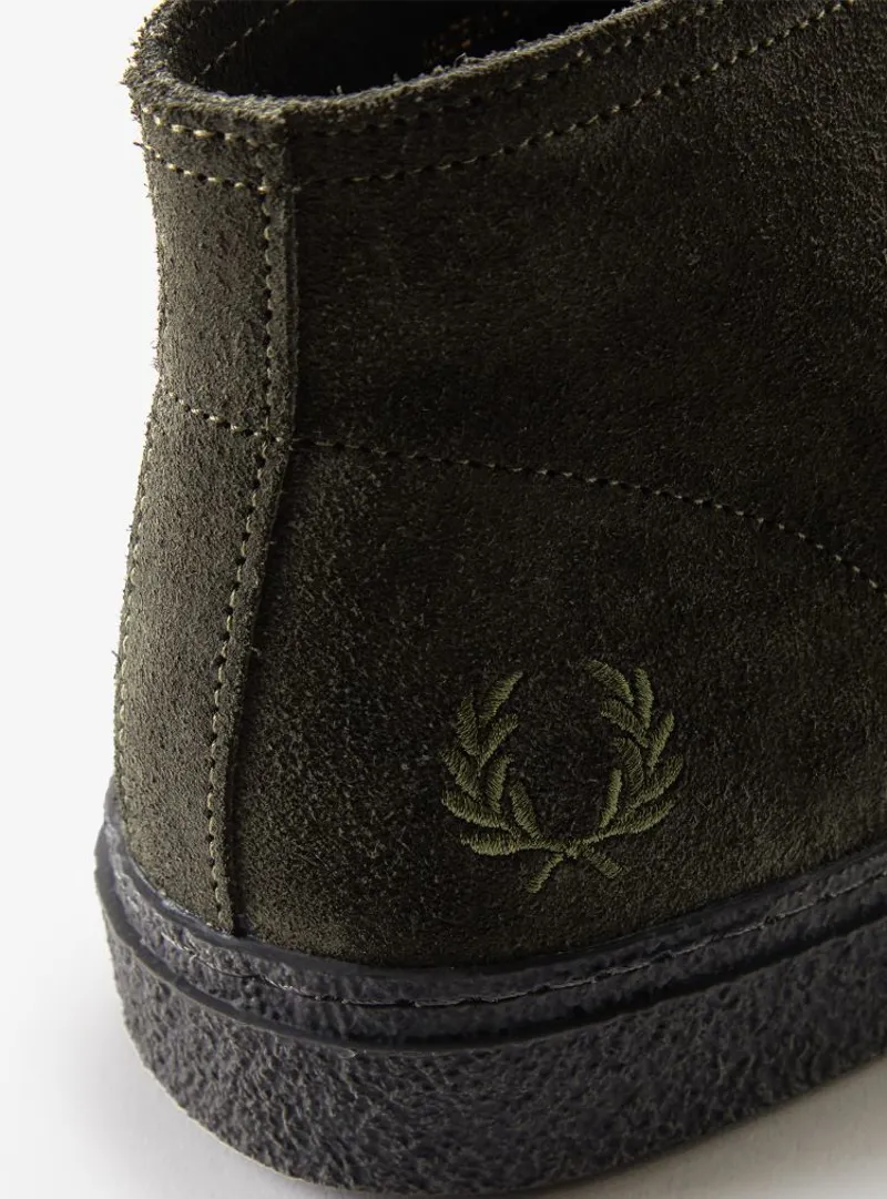 Fred Perry Hawley Suede - Field Green-4