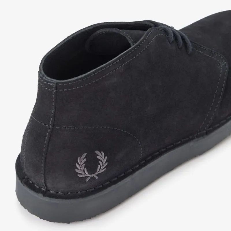 Fred Perry Hawley Suede - Black-1
