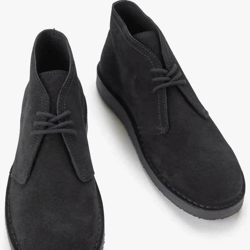 Fred Perry Hawley Suede - Black-2