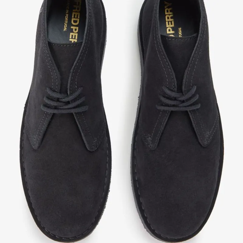 Fred Perry Hawley Suede - Black-5