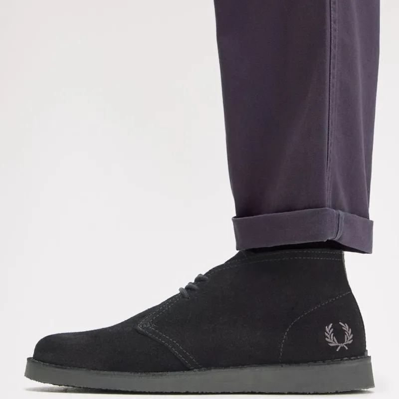 Fred Perry Hawley Suede - Black-6