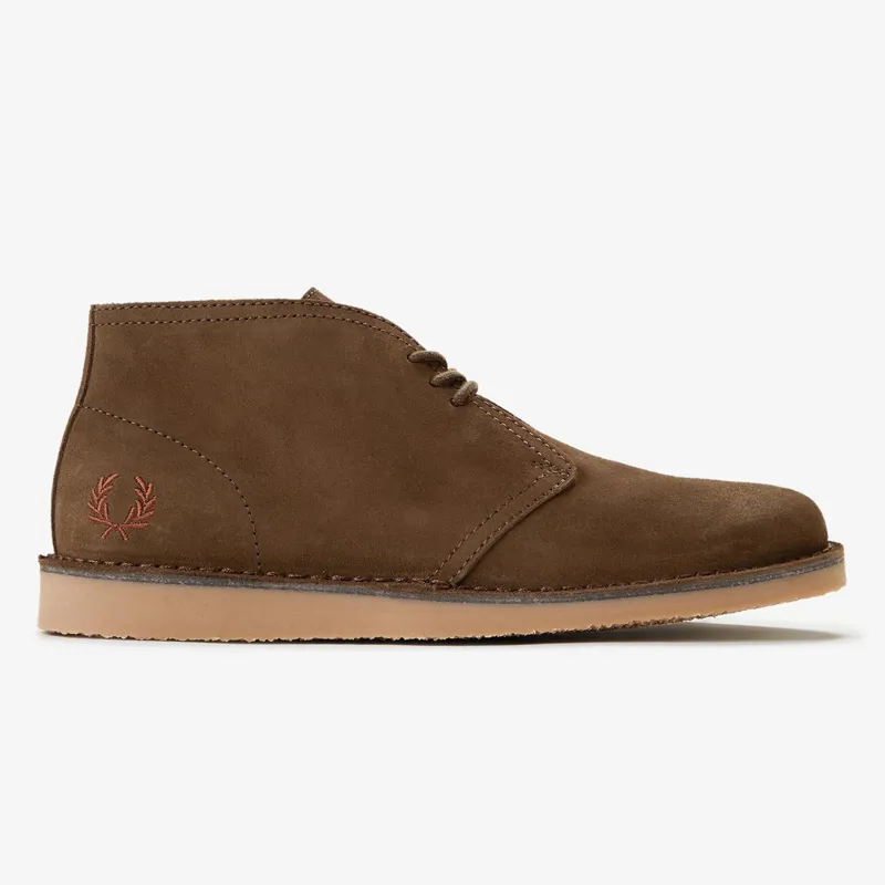 Fred Perry Hawley Suede - Burnt Tobacco