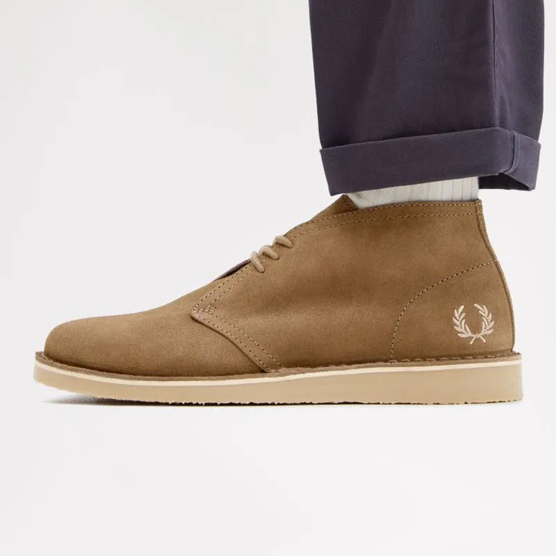 Fred Perry Hawley Suede - Marsh Brown-5