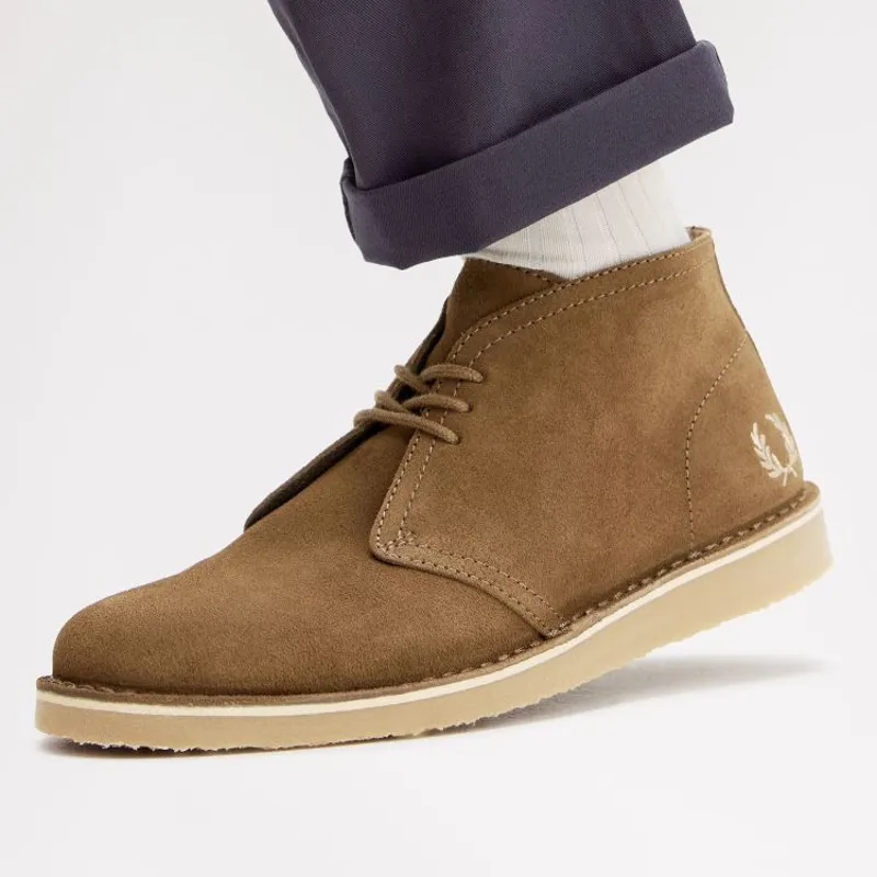 Fred Perry Hawley Suede - Marsh Brown-6