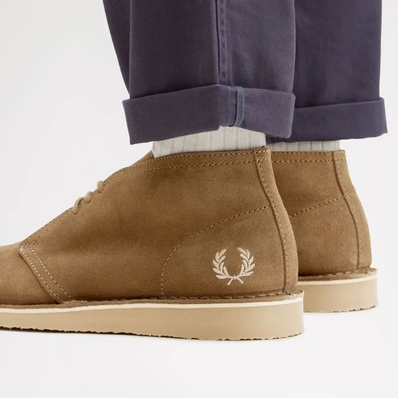 Fred Perry Hawley Suede - Marsh Brown-8