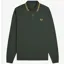 Fred Perry LS Twin Tipped Polo Shirt  - Court Green/Honeycomb/Honeycomb