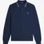 Fred Perry LS Twin Tipped Polo Shirt - Dark Airforce/Light Ice/Bayleaf