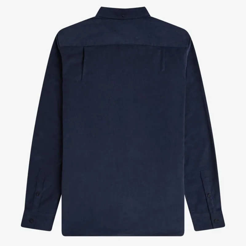 Fred Perry Needle Cord Shirt - Dark Airforce-1