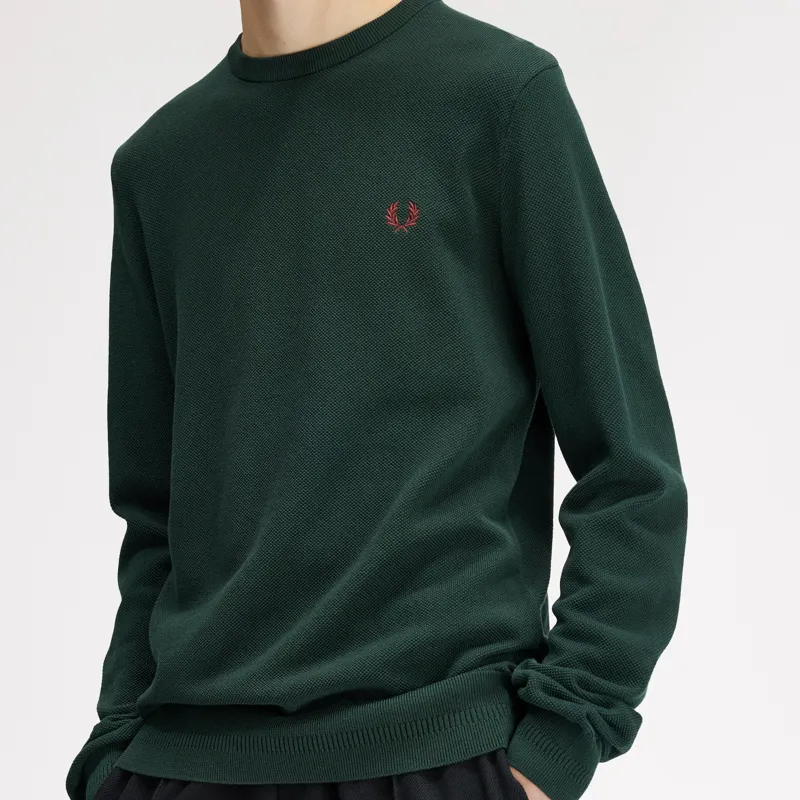 Fred Perry Pique Stitch Jumper - Grassroots-2