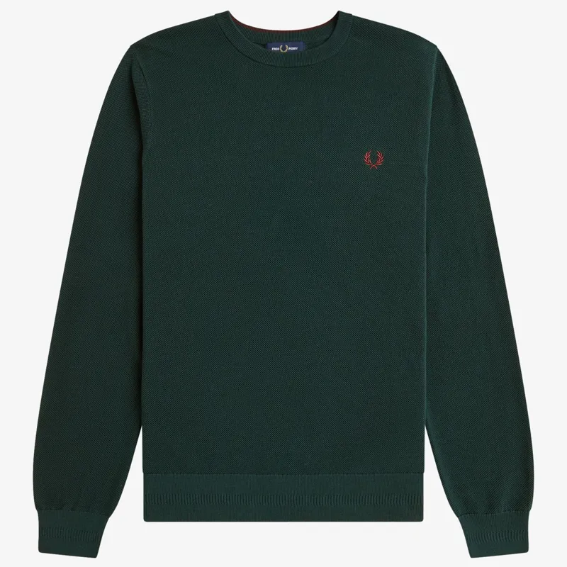 Fred Perry Pique Stitch Jumper - Grassroots