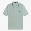 Fred Perry Pique Stitch Knitted Shirt - Bayleaf