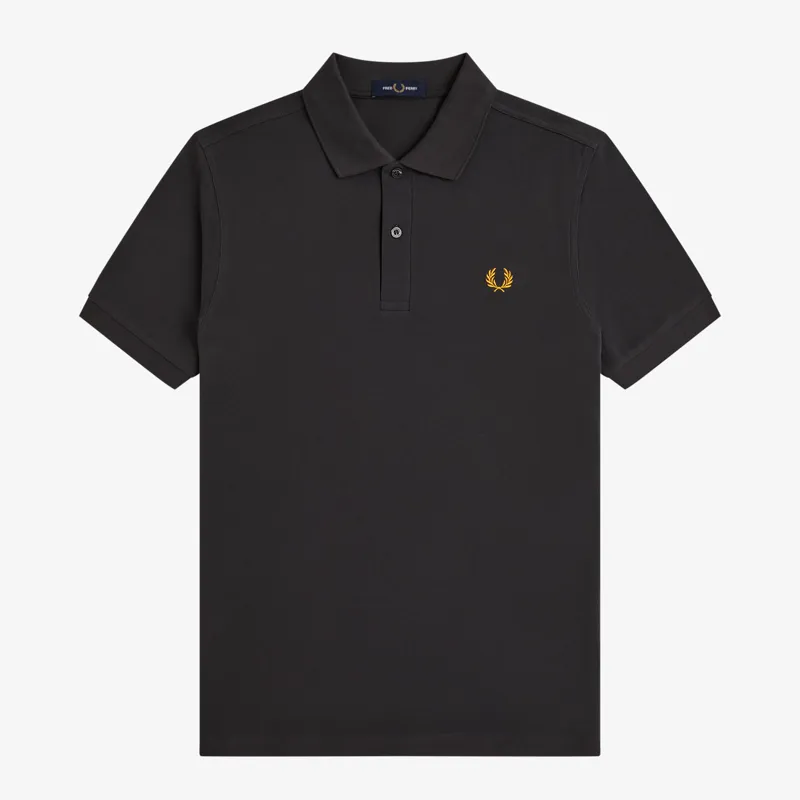 Fred Perry Plain Polo Shirt M6000 - Anchor Grey/Golden