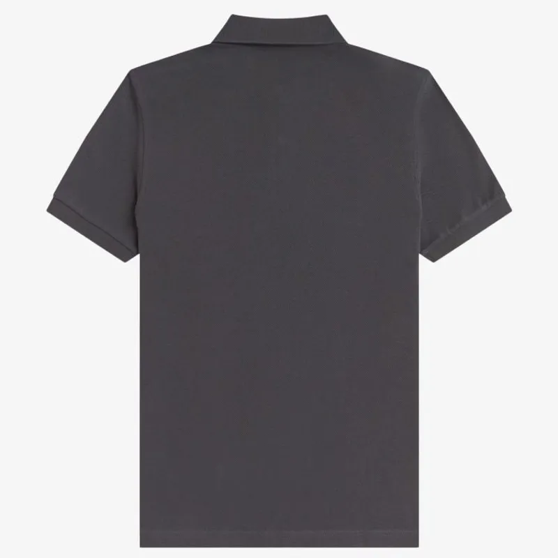 Fred Perry Plain Polo Shirt M6000 - Anchor Grey/Tennis Ball Yellow-1