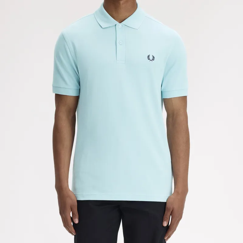 Fred Perry Plain Polo Shirt M6000 - Ball Boy Blue/Dark Airforce-3