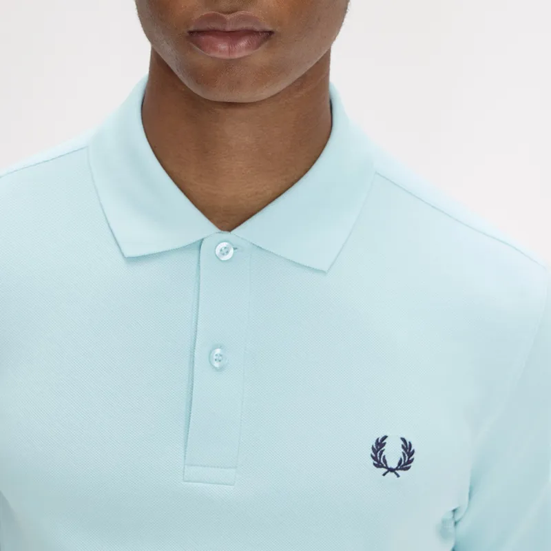 Fred Perry Plain Polo Shirt M6000 - Ball Boy Blue/Dark Airforce-5
