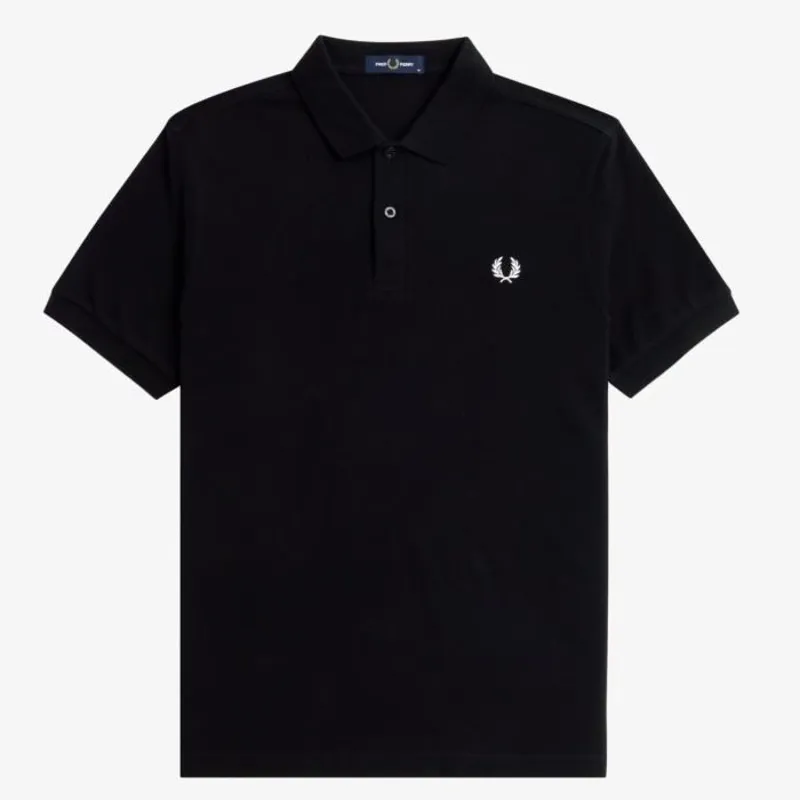 Fred Perry Plain Polo Shirt M6000 - Black