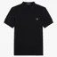 Fred Perry Plain Polo Shirt M6000 - Black/Chrome