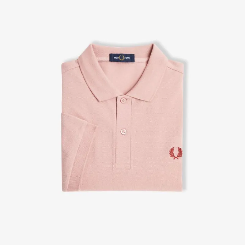 Fred Perry Plain Polo Shirt M6000 - Dusty Rose Pink-2
