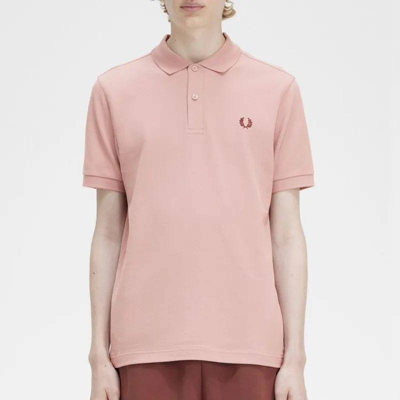 Fred Perry Plain Polo Shirt M6000 - Dusty Rose Pink-3