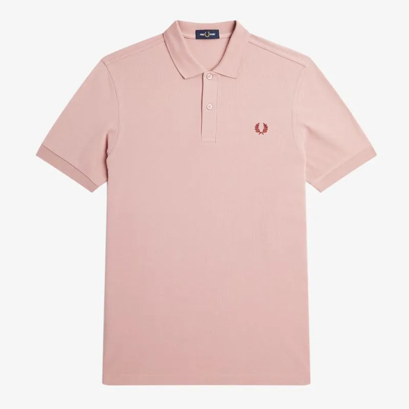 Fred Perry Plain Polo Shirt M6000 - Dusty Rose Pink