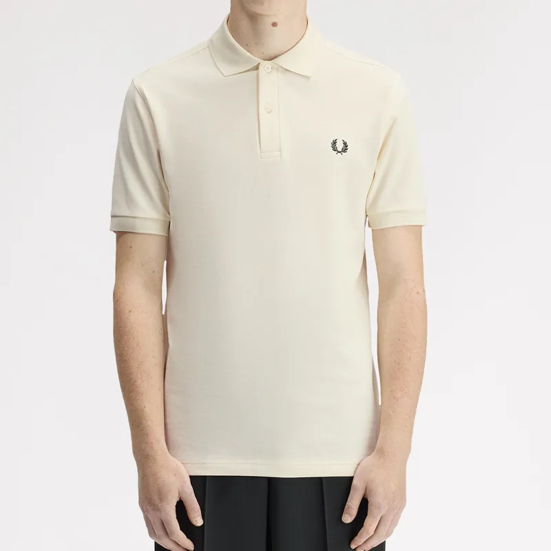 Fred Perry Plain Polo Shirt M6000 - Ecru/Grassroots-5