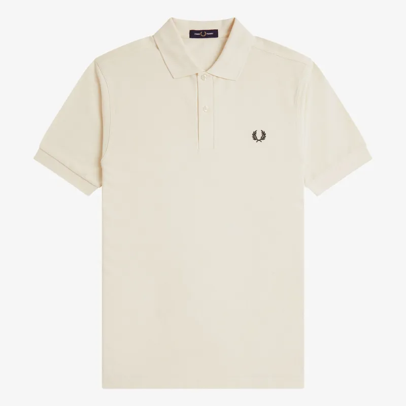 Fred Perry Plain Polo Shirt M6000 - Ecru/Grassroots