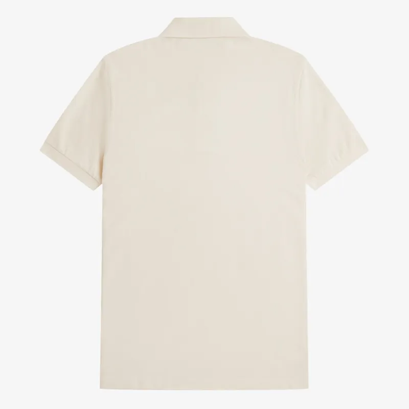 Fred Perry Plain Polo Shirt M6000 - Ecru/Night Green-1