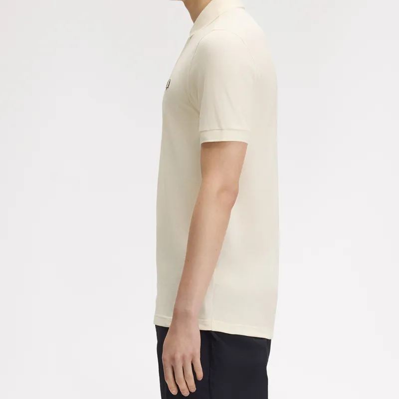 Fred Perry Plain Polo Shirt M6000 - Ecru/Night Green-7