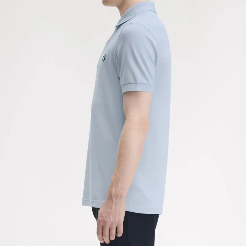 Fred Perry Plain Polo Shirt M6000 - Light Smoke/Navy-4