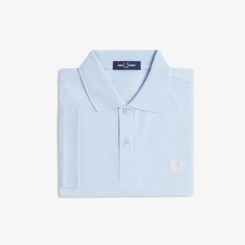 Fred Perry Plain Polo Shirt M6000 - Light Smoke/Ecru-2