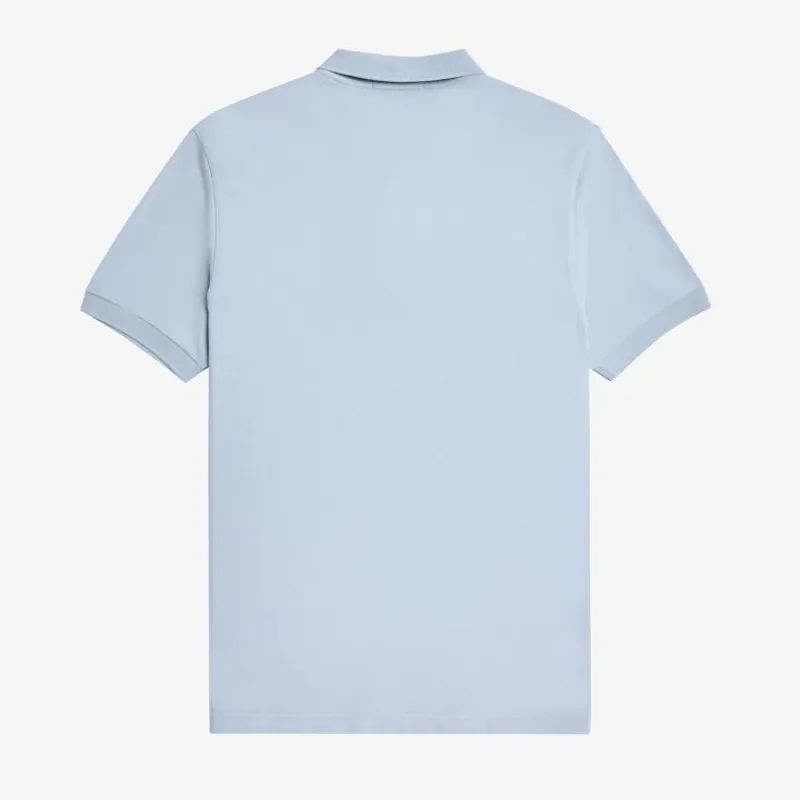 Fred Perry Plain Polo Shirt M6000 - Light Smoke/Shaded Cobalt-1