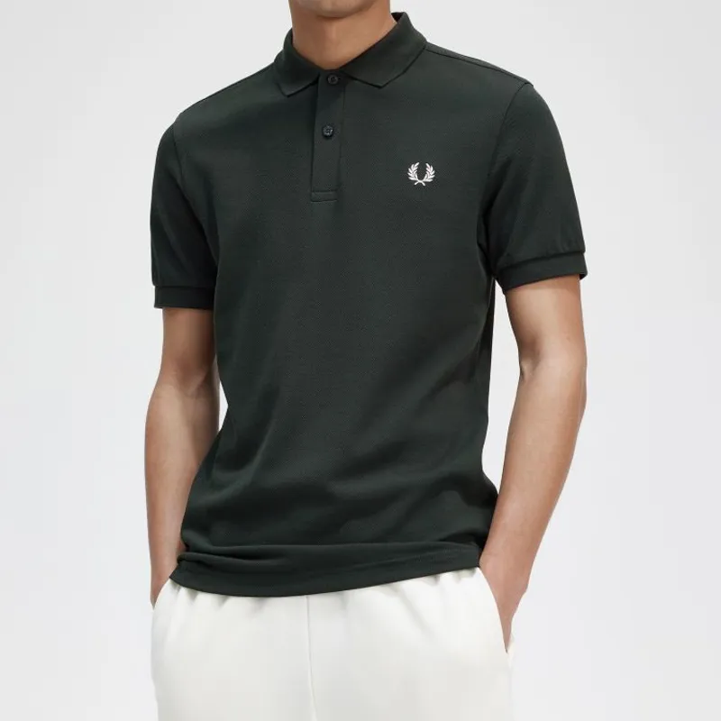 Fred Perry Plain Polo Shirt M6000 - Night Green-2
