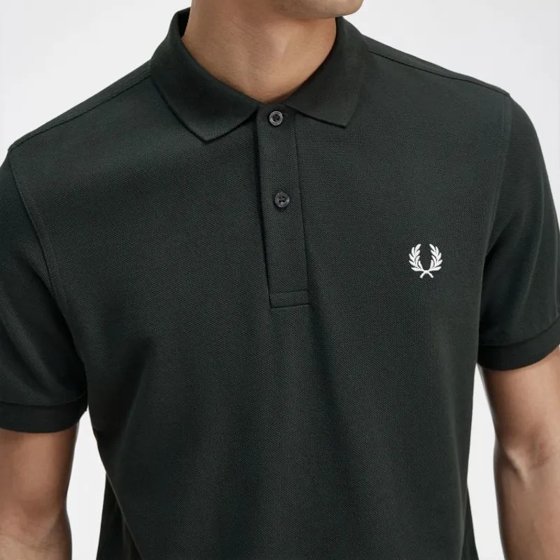 Fred Perry Plain Polo Shirt M6000 - Night Green-3